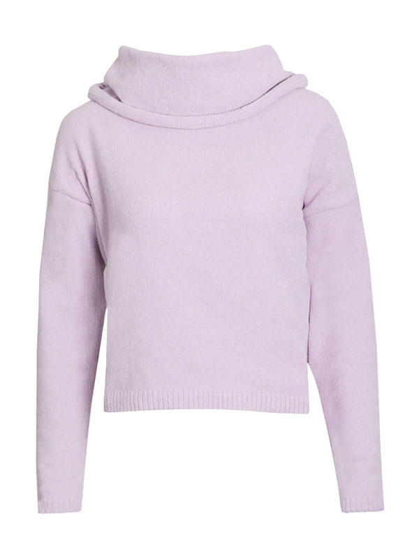 Pink Oversize Heaps Collar Cropped Tops