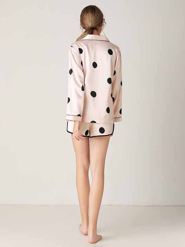 Light Pink Polka Dots Pajama Set
