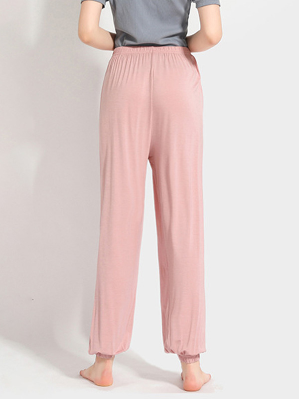 Pink High Elastic Modal Joggers