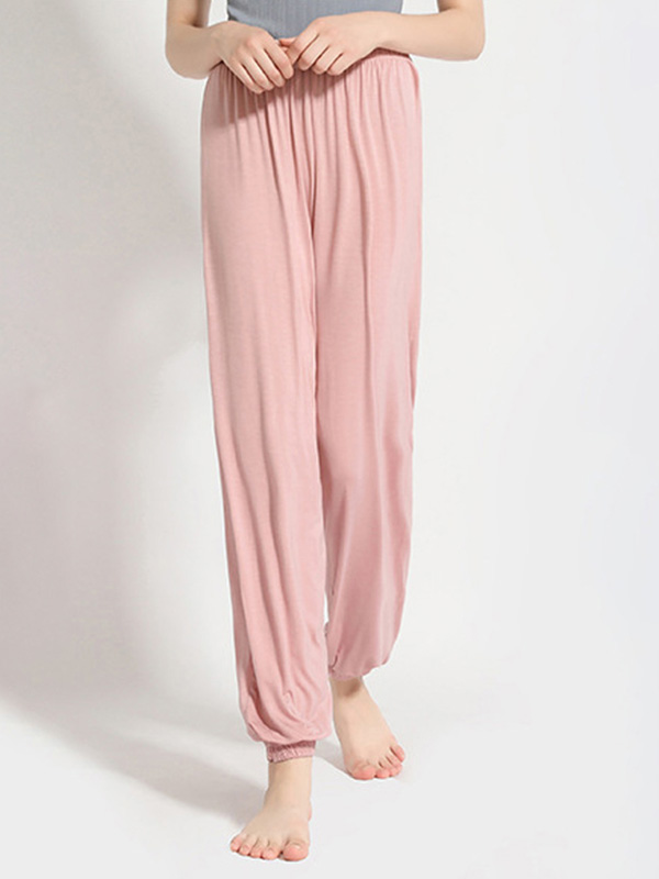 Pink High Elastic Modal Joggers