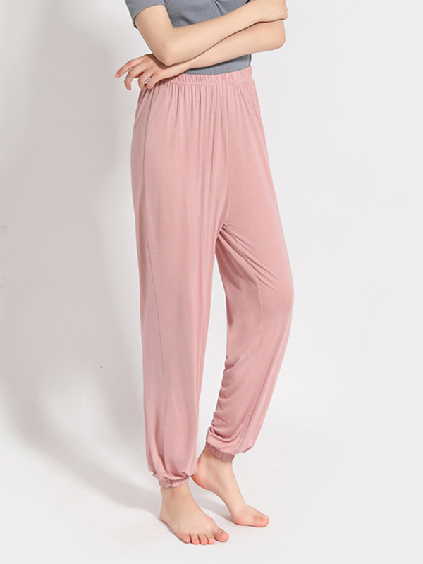 Pink High Elastic Modal Joggers