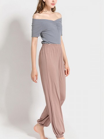 Khaki High Elastic Modal Joggers