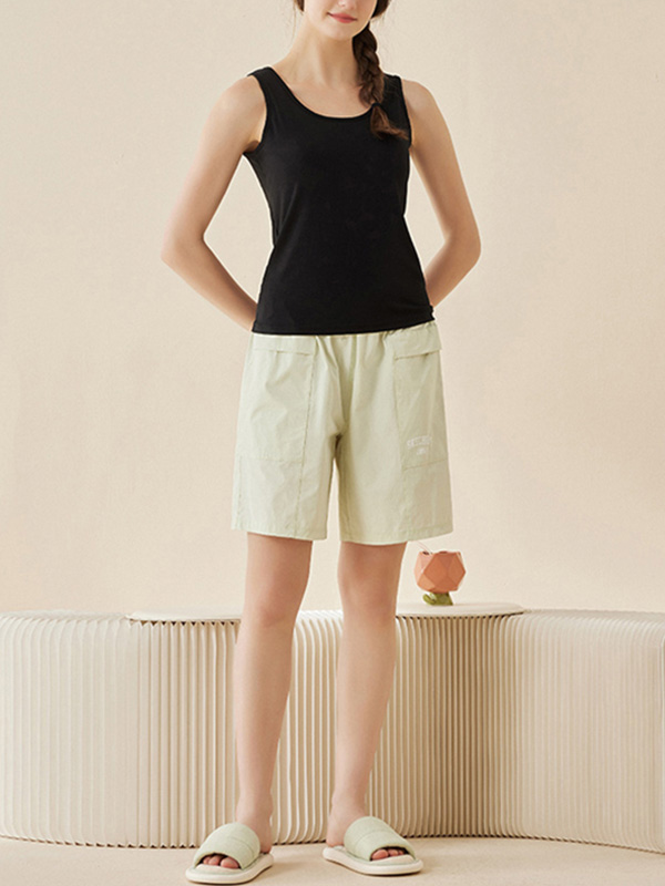 Black Scoop Neck Tank Top